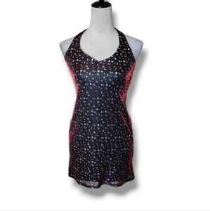 Formula X Vintage 90s Halter Dress Womens Size S Mini Party Festival